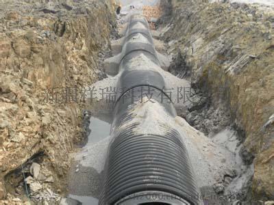 新疆联塑牌聚乙烯HDPE双壁波纹排水管