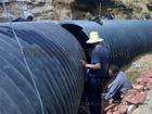 新疆联塑牌HDPE聚乙烯钢带增强缠绕波纹排水管